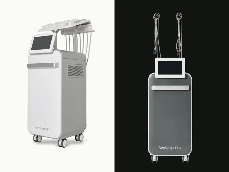 NeoSculpt Plus (left) and NeoSculpt Flex (right) devices